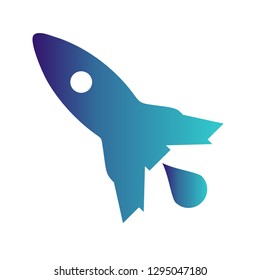 Vector rocket icon
