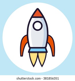 Vector Rocket icon