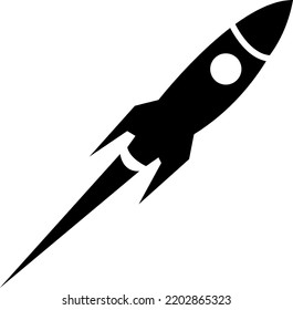 Vector Rocket Icon On White Background..eps