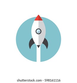 Vector Rocket Icon. Start Up Icon