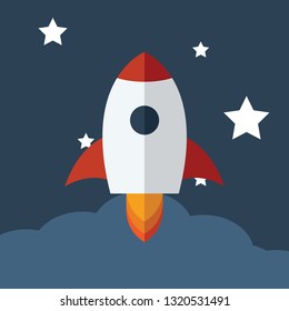 Vector rocket icon,flat rocket icon,illustration.this high resolution rocket icon.you can use anywhere.
