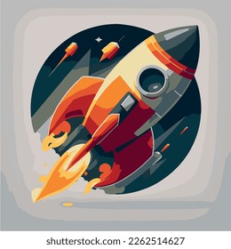 Vectorrocket-Bild-Spot-Start