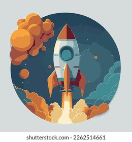 Vector Rocket Image Spaceship Launch