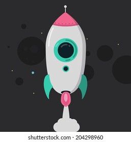 Vector Rocket in Space