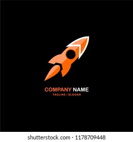 Vector rocket symbol icon or Vector Logo template