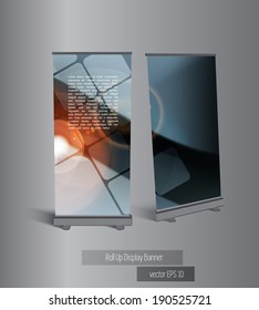 Vector roll up banner