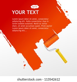 Vector roller brush for text