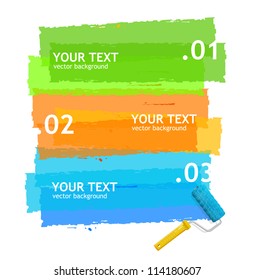 Vector Roller Brush For Text