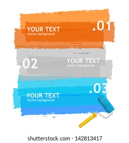 Vector roller brush for text