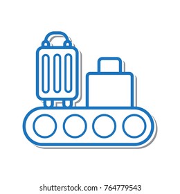 vector roller conveyor sticker