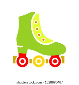 vector roller skate. leisure activity