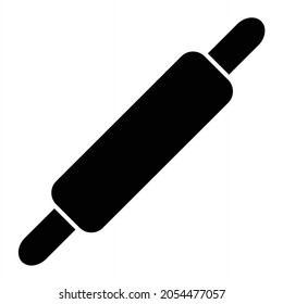 Diseño de iconos de glifo de rodillos vectores

