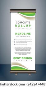 vector rollup banners template with business presentation design template
