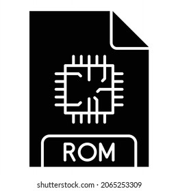 Vector ROM Glyph Icon Design

