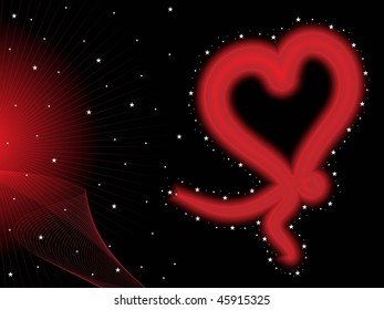 vector romantic background for valentine day