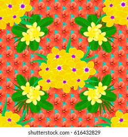 Vector romantic background for web pages, wedding invitations, textile, wallpaper. Watercolor forget-me-not flowers seamless pattern on a blue background.