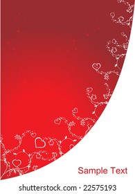 vector  of a romantic card, illustration