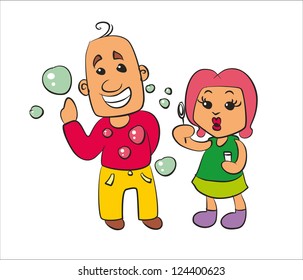 vector romantic couple and heart