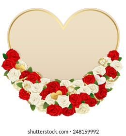Vector Romantic Flower Card