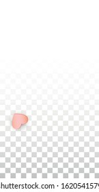 Vector Romantic Sale Background with Hearts and Percent for  Discount  Flyer Design. Good for Special Hot Holiday Discount Offer, Black Friday, Fashion Promotion Action. Romantic Love Illustration.