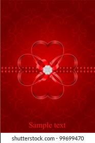 vector romantic vintage greeting card