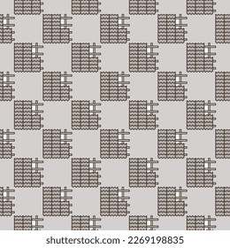 Vector Roof Installation concept colored seamless pattern or background