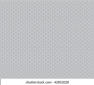 Vector roof shingle pattern.Each shingle is complete, including hidden; drawn similar to installation on real roof. Sides allow seamless repetitive copies. Gray scale for single color printing.