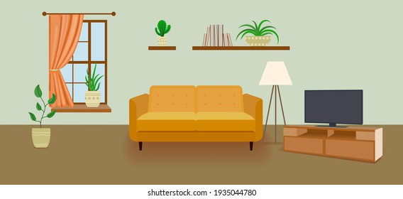 Family Cartoon Living Room Hd Stock Images Shutterstock