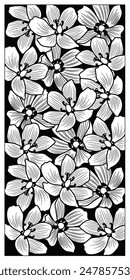 vector room divider, Laser cut leaf panel, stencil divider. Wall art for home decor, room divider screens, paper craft, card background.