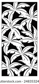 Divisor de sala de Vector, panel de hoja cortado por láser, divisor de plantilla. Arte de la pared para la decoración del hogar, pantallas divisorias de la habitación.