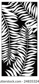 Divisor de sala de Vector, panel de hoja cortado por láser, divisor de plantilla. Arte de la pared para la decoración del hogar, pantallas divisorias de la habitación.