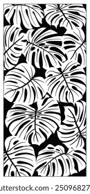 Divisor de sala de Vector, panel de hoja cortada con láser, divisor de plantilla. Arte de la pared para la decoración casera, pantallas del divisor del sitio.	