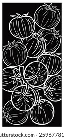 vector room divider, Laser cut tomato panel, stencil divider. Wall art for home decor, room divider screens, paper craft, card background. Vector illustration		