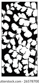 Divisor de sala de Vector, panel de hoja cortada con láser, divisor de plantilla. Arte de la pared para la decoración casera, pantallas del divisor del sitio, arte de papel, fondo de la tarjeta. 