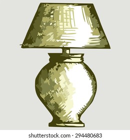 Vector room table lamp