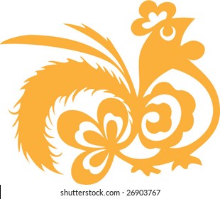 Vector of Rooster