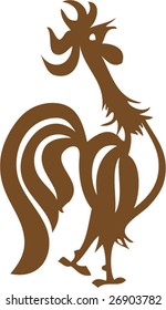 Vector of Rooster