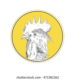 vector rooster