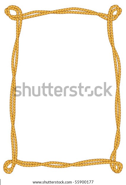 Vector Rope Border Stock Vector (Royalty Free) 55900177