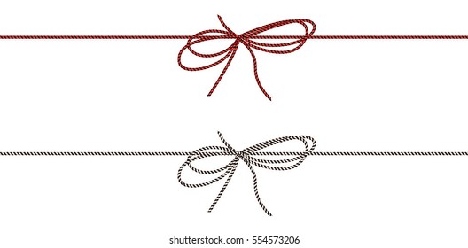 vectorial Rope y arco de cuerda