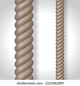 vector rope illustration on white background, ready to make pattern