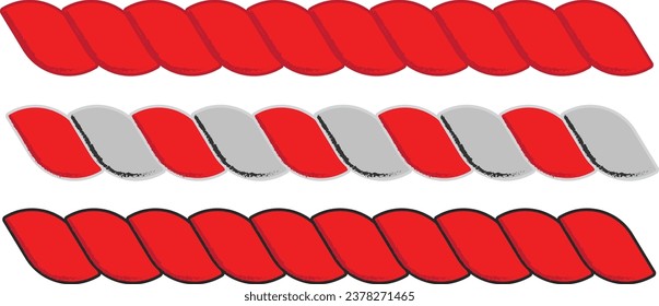 Vector rope illustration used for graphics