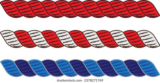 Vector rope illustration used for graphics