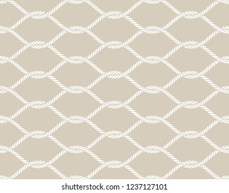 Vector ropes, fishing net, seamless