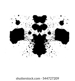 Rorschach test icon. Simple style Rorschach test background symbol. brand  logo design element. Rorschach test t-shirt printing. Vector for sticker.  Stock Vector