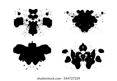 Rorschach test icon. Simple style Rorschach test background symbol. brand  logo design element. Rorschach test t-shirt printing. Vector for sticker.  Stock Vector