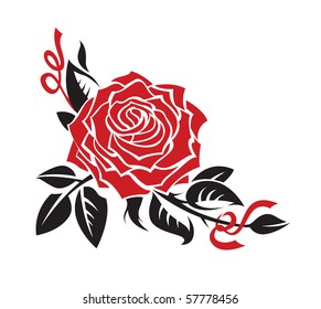 vector rose