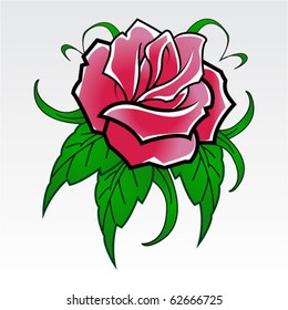 vector rose