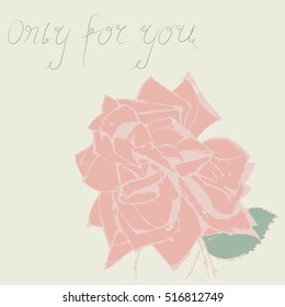 Vector rose background