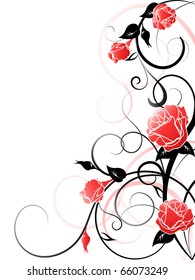 Vector Rose Background